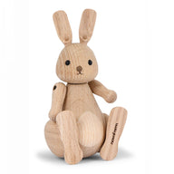 Wooden Bunny Rabbit handcrafted from Natural Oak and Ash Wood by Kristian Jakobsen for novoform