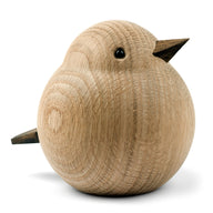 Wooden Papa Sparrow handcrafted from Natural Oak by Kristian Jakobsen for novoform