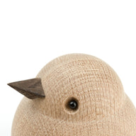 Wooden Baby Sparrow handcrafted from Natural Oak by Kristian Jakobsen for novoform