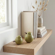 Sparrows in Moss Green Beech Wood by Kristian Jakobsen for novoform