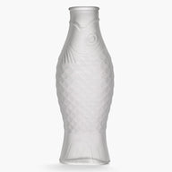 Serax Fish & Fish Glass Carafe Frosted White 1L by Paola Navone