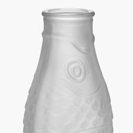 Serax Fish & Fish Glass Carafe Frosted White 1L by Paola Navone
