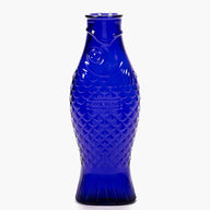 Fish and Fish glass carafe dark blue by Paola Navone for Serax