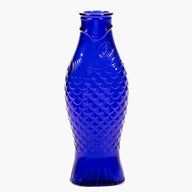 Fish and Fish glass carafe dark blue by Paola Navone for Serax