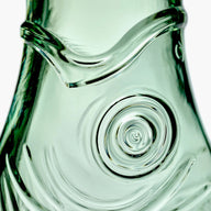 Fish and Fish light green glass carafe by Paola Navone for Serax