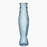 Fish and Fish light blue glass carafe by Paola Navone for Serax