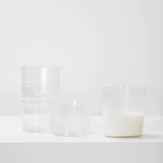 Ribbed clear glass small La Nouvelle Table by Merci for Serax