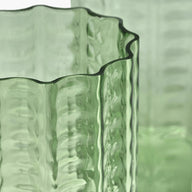 Waves Transparent Green Vase detail by Ruben Deriemaeker for Serax