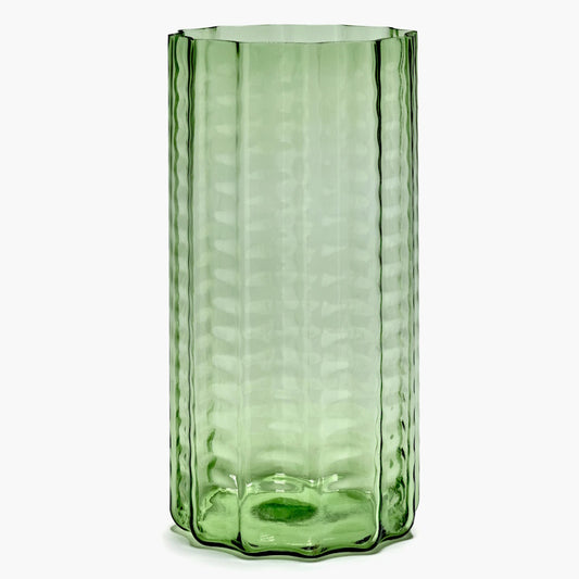 Waves Transparent Green Vase 03 by Ruben Deriemaeker for Serax