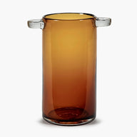Wind and Fire Amber Glass Vase with handles H24cm by Marie Michielssen for Serax