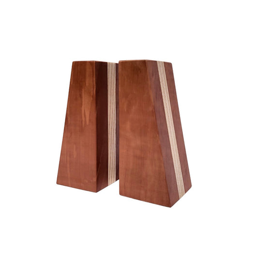 The Richard Bookends - Handcrafted From Steamed Pear and Ash Wood by Michael Ibsen