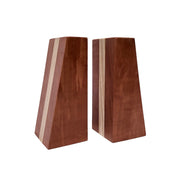The Richard Wooden Bookends Handcrafted from steamed pear and ash by Michael Ibsen