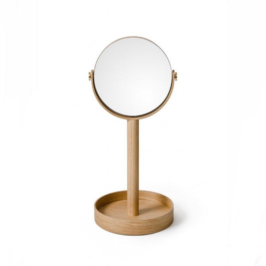 Wireworks Close Up Mirror Natural Oak