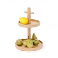 Cook House Two Tier Fruit and Condiment Stand in Natural Oak by Wireworks